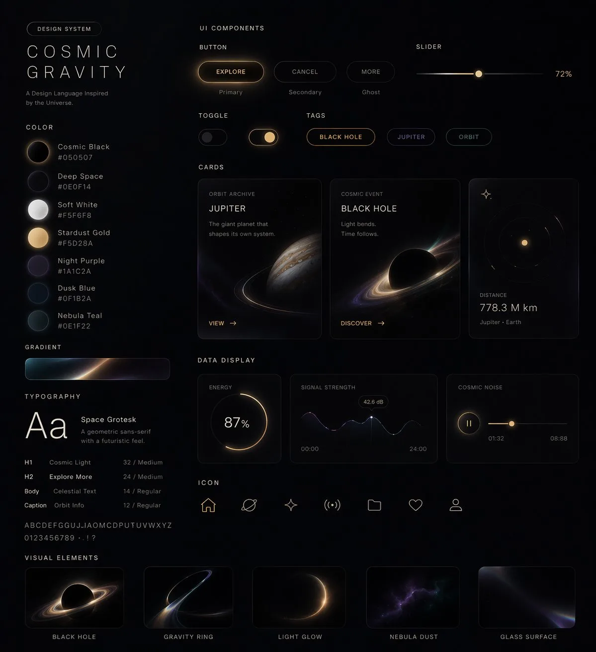 Generated web and mobile UI system based on a visual style reference